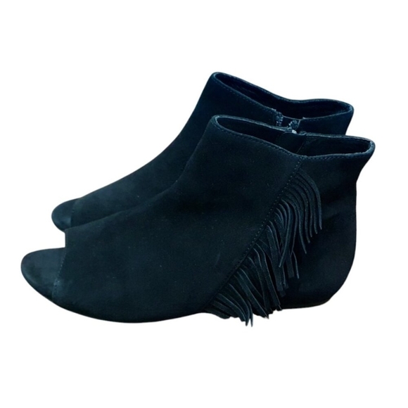 Ash nolita black suede fringe open toe ankle boots size EU 37 - Picture 2 of 11
